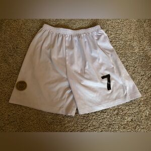 White Mbappe Shorts